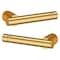 Baldwin Lever Lifetime Satin Brass Door Levers Lifetime Satin Brass 5138 5138.044.MR - alternate 2